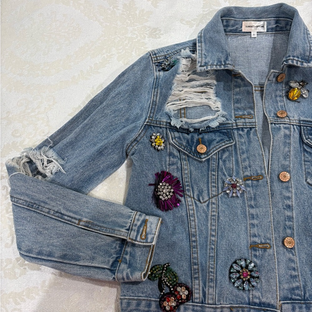 Embellished Denim Jacket from Sunset + Spring - Picture 5 of 12